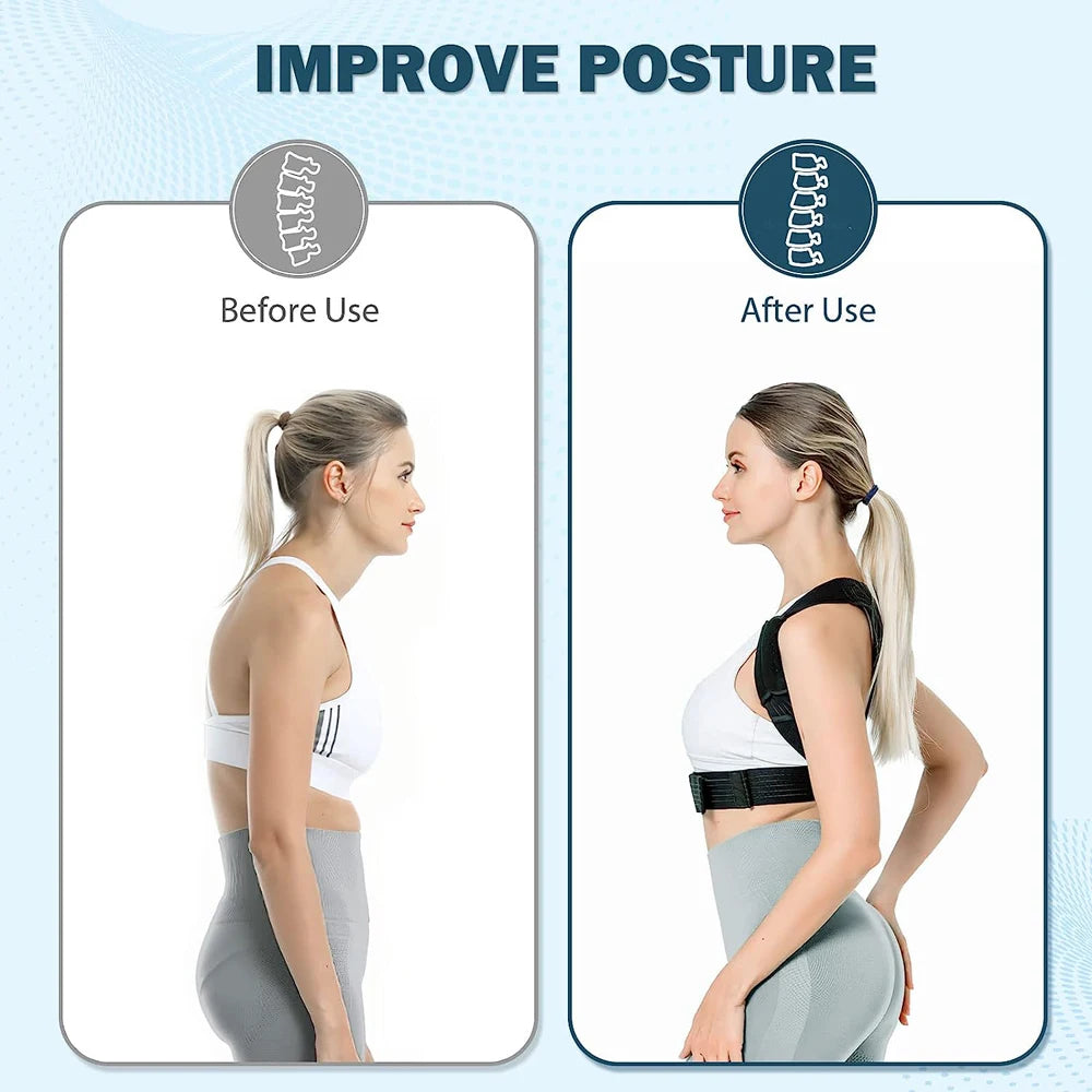 Posture Corrector for Men and Women, Back Brace for Men and Women Lower Back Pain, Back Support Belt for Women and Men